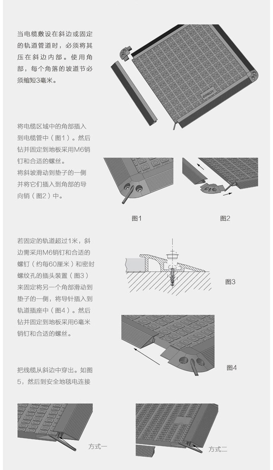 安全地毯安裝示意圖 安全地毯安裝示意圖